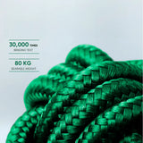 cable resistente color verde del cable VQ-D131 marca miccell resistente a 80 kg