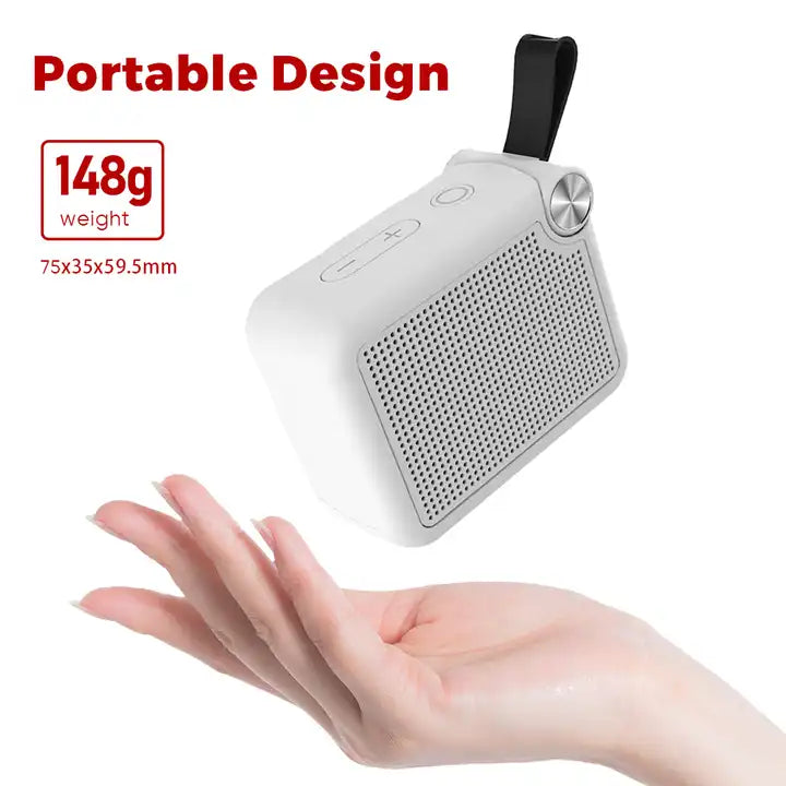 mini altavoz portátil Bluetooth color blanco portable 148g VQ-SP25 marca Miccell