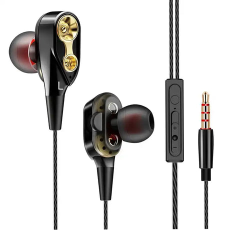 audífono con cable 3.5mm in ear 4 núcleos vq-h08 miccell
