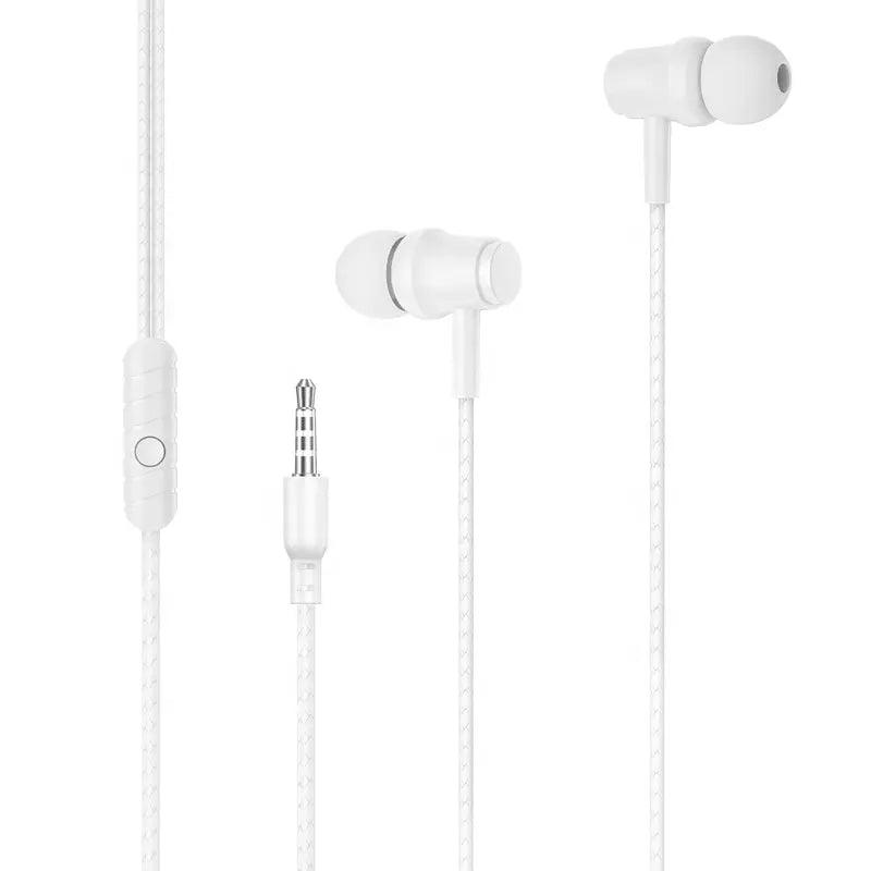 audífonos con cable VQ-H47 marca Miccell color blanco
