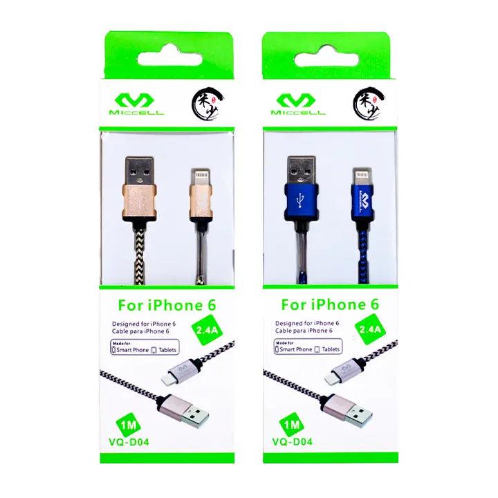 caja cable para iPhone miccell vq-d04