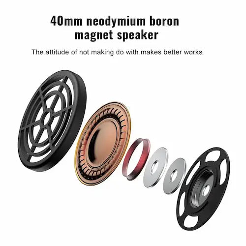 cascos miccell speaker 40 mm neodymium vq-m802