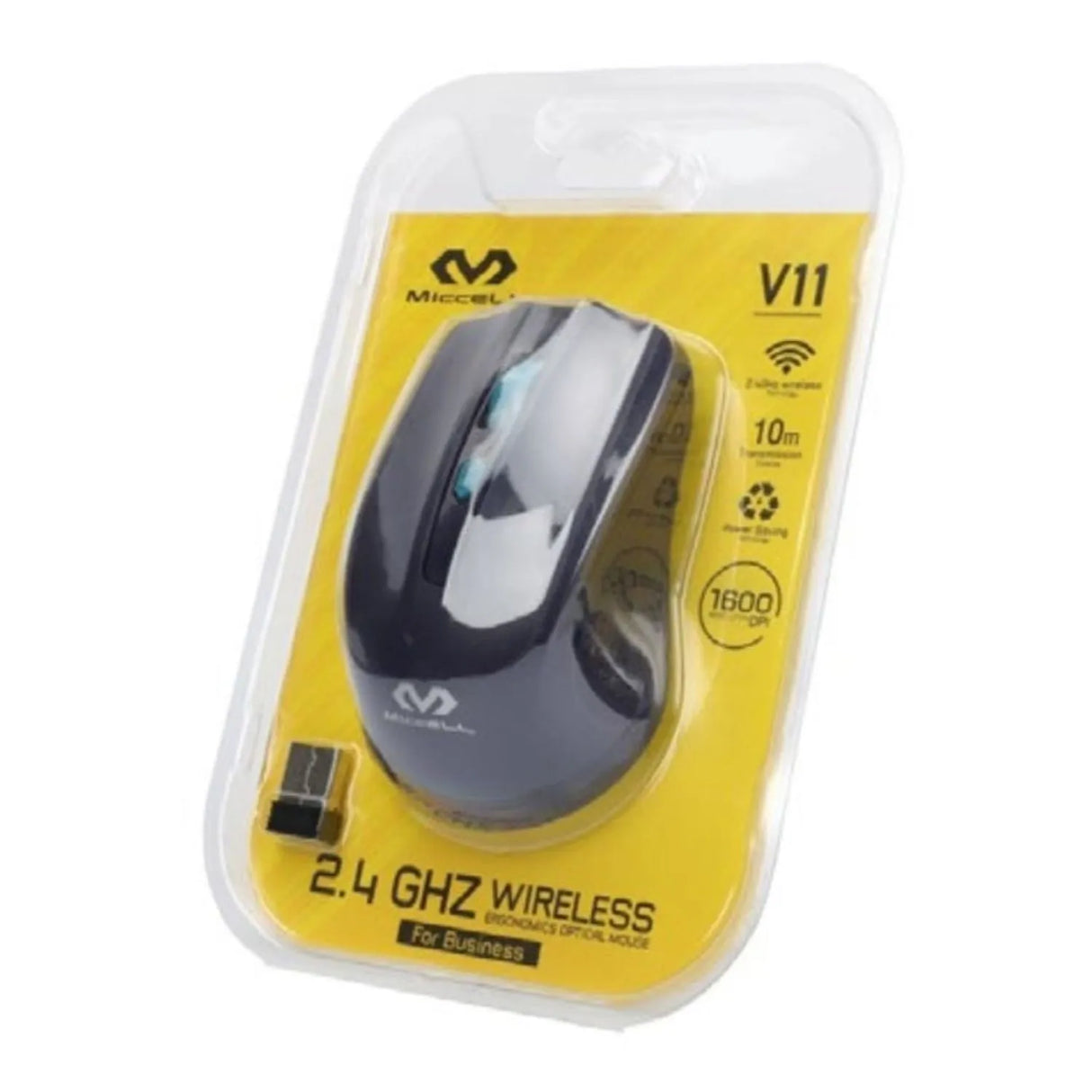 Mouse Óptico inalámbrico ergonómico 2.4GHz (V-11)